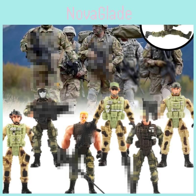 10cm Cross-border Military Action Figure With Articulated Joints Ideal For Collectors And Displays