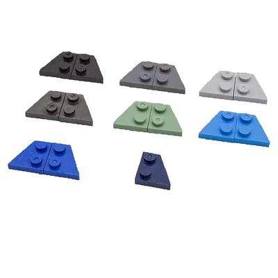 10pcs 24307 Plate 2 X 2 Left Right Block Moc Accessories Compatible with Brick DIY Children's Toy Assembly