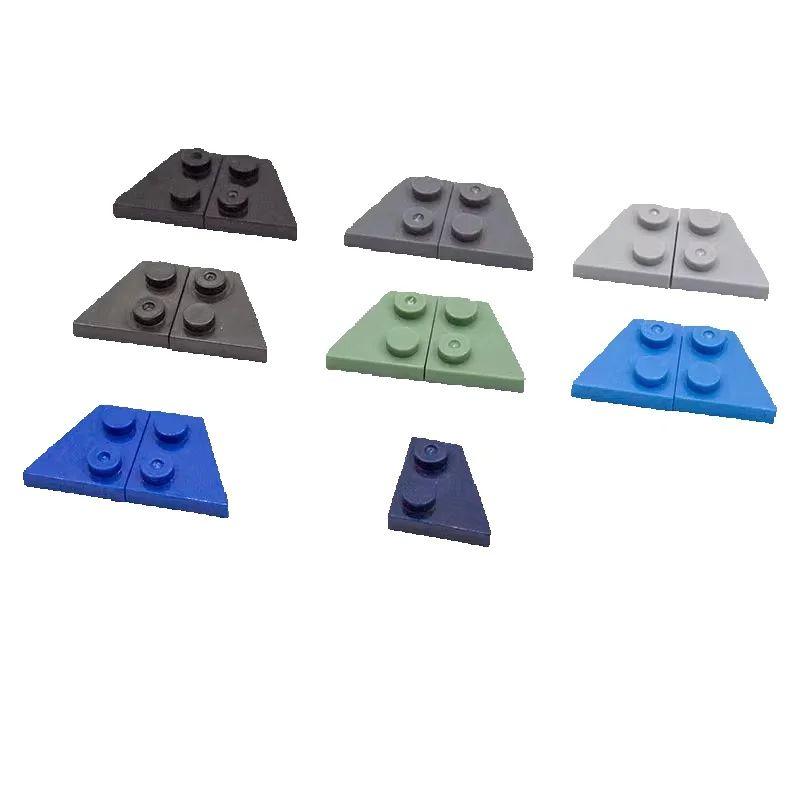 10pcs 24307 Plate 2 x 2 Left Right Block Moc Accessories Compatible with Brick DIY Children's Toy Assembly