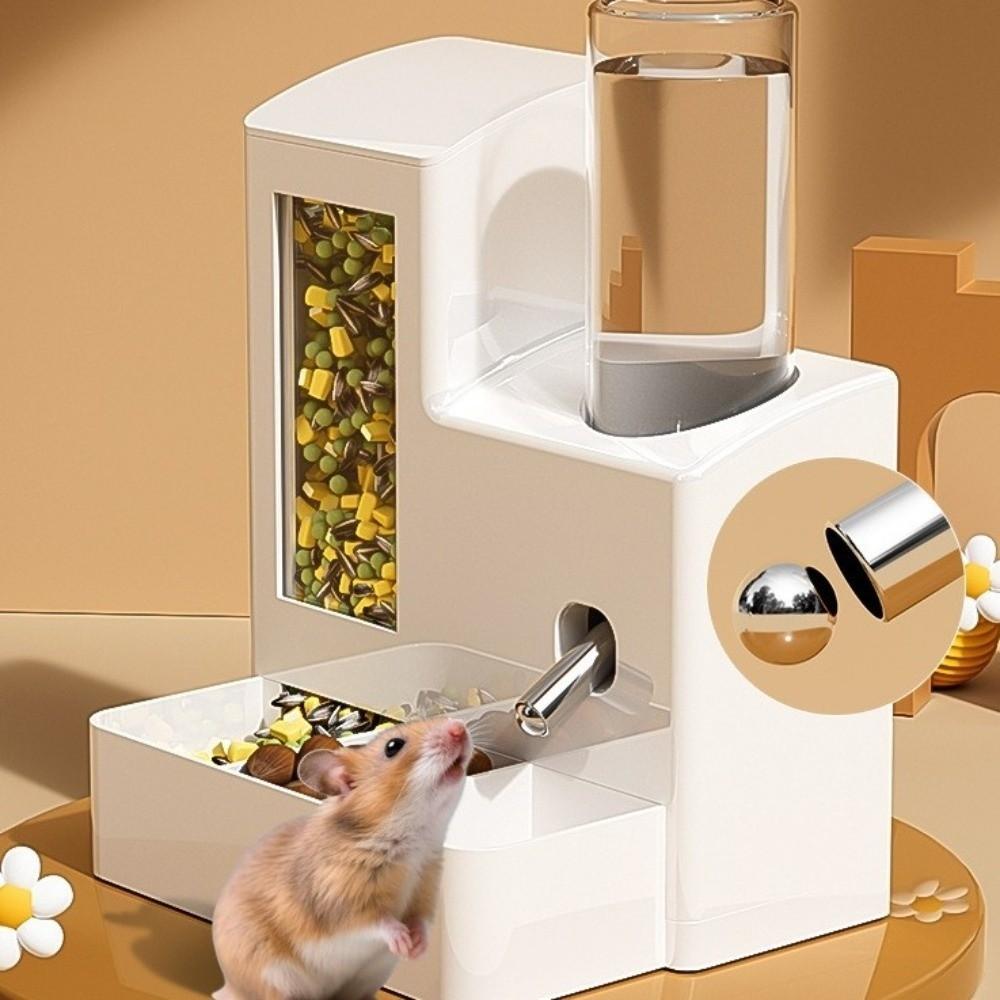 Large Capacity Hamster Water Bottle No Drip Food Water Dispenser Pet Water Kettle for Rat Rabbit