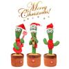 Dancing Cactus Electron Plush Toy Luminous Talking Twisting Cactus Doll Sound Record Repeat Toy Kid Education Toy Christmas Gift