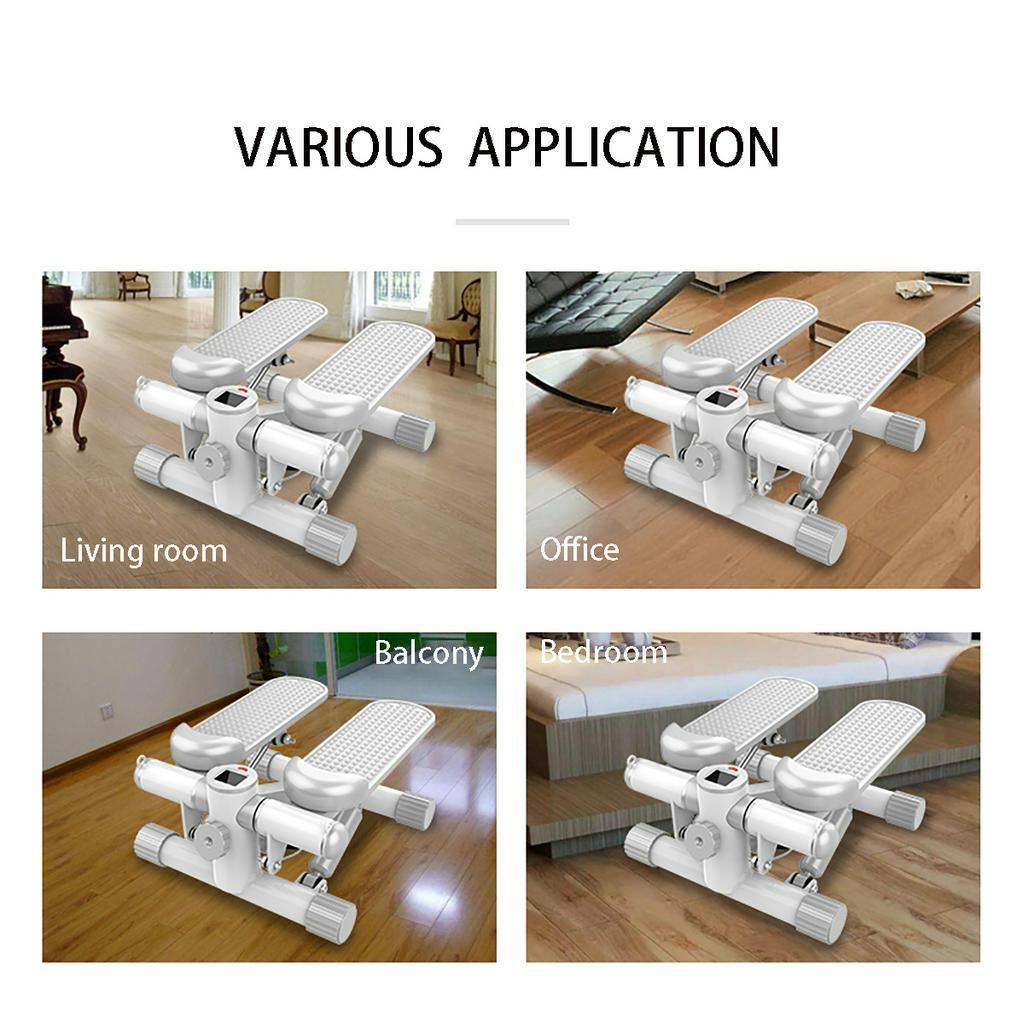 Mini Health Recovery Pedal Exerciser Cross Trainer Stepper Foot Pedal Exercise Stepper With Rope And Mat 430 x 210 x 330 mm