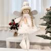 Christmas Angel Ornaments For Tree Plush Angel Wings Decor Angel Doll Pendants Christmas Angel Wings Ornament For New Year