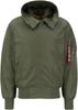 Alpha Industries MA-1 Hooded (158104) Winter Jacket Sage Green (158104-01)