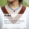 High-quality elongated stone Bohemian simple fashion pendant necklace European, American, Japanese and Korean popular jewelry natural stone jewelry