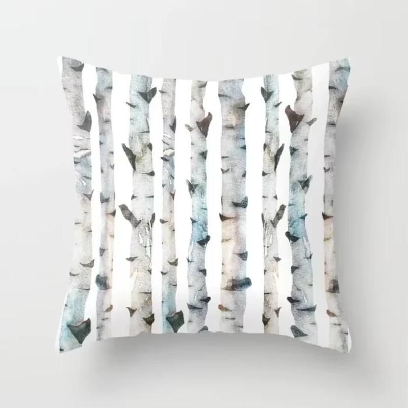 Yellow Plant Flower Decorative Cushion Cover Polyester Throw Pillow Cover Pillowcase For Sofa Home Decor 45X45Cm Fundas De Cojin