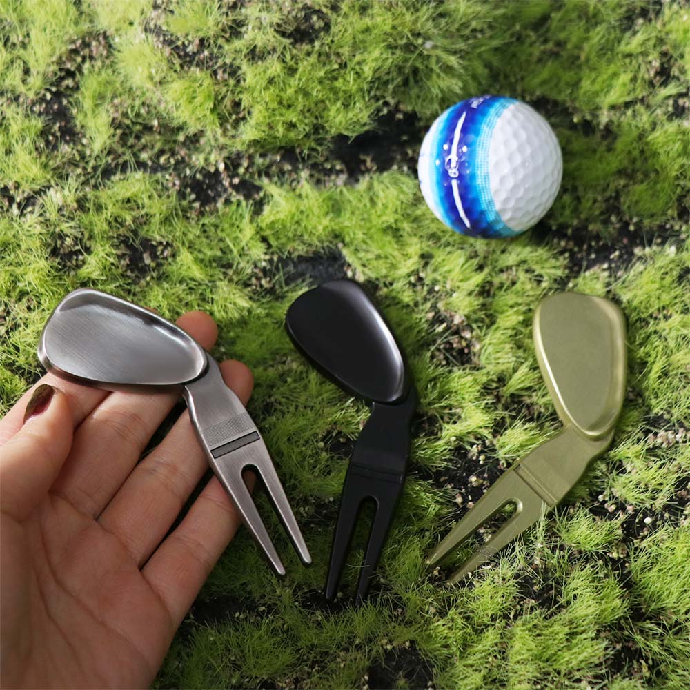 Spacecraft Golf Ball Fork Zinc Zinc Zinc Alloy Golf Ball Marker Golf Green Fork  Mark Location