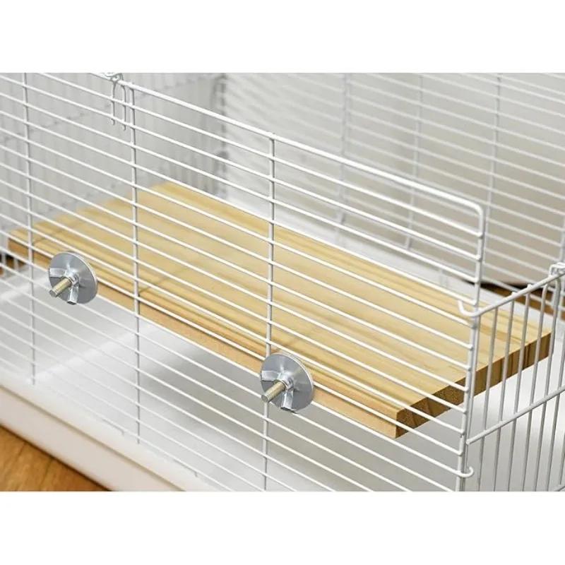 Parrot Bird Wood Perch Platform Large Stand Shelf for Birds.