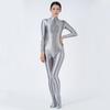 Sexy Women'S Jumpsuit High Elastic Satin Shiny Shaperwear Bodysuit Woman Clothing Nightclub Dance Wear Elegant Party Tights