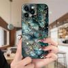 Dark Green Butterfly Pattern Phone Case for Xiaomi Poco F7 X7 X3 X6 X5 F6 F5 Pro 5G M6 Pro 4G Shockproof Soft Bumper Cover