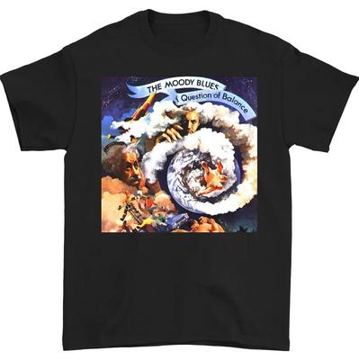 New The Moody Blues Album Tshirt Black Short Sleeve Unisex