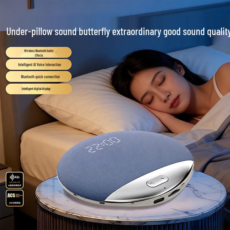 S3 Smart Sleep Pillow Bluetooth Speaker with Digital Display and Long Battery Life