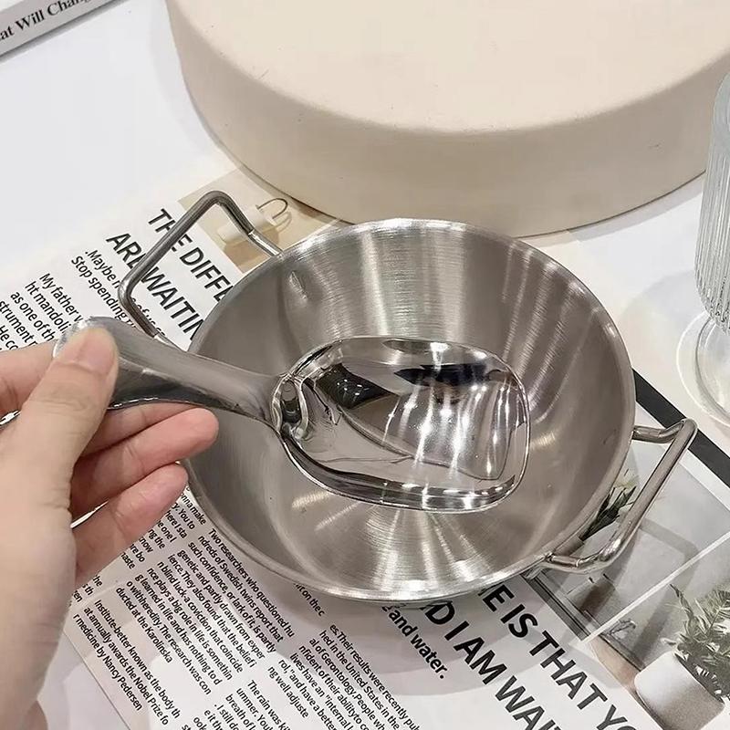 1 ks Mísa na kuchyni v korejském stylu Odolné nerezové misky na rýžové víno Domácí mísa s dvojitými uchy Talíř na svačinu Mísa na instantní nudle