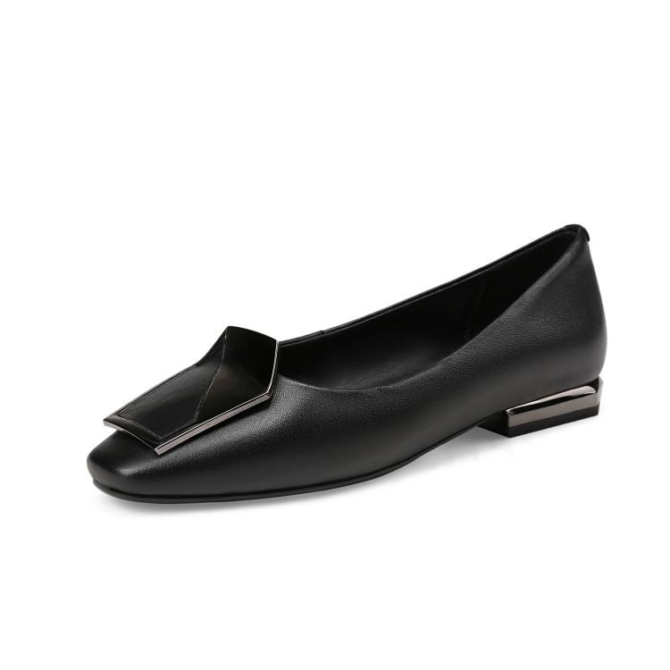 

Модные НОВЫЕ Осенне-Весенние Женские Туфли-Лодочки из Натуральной Кожи для Женщин, Квадратный Носок, Низкий Каблук, Лаконичные Слипоны, Большие Размеры, Обувь Ручной Работы 34 чёрный