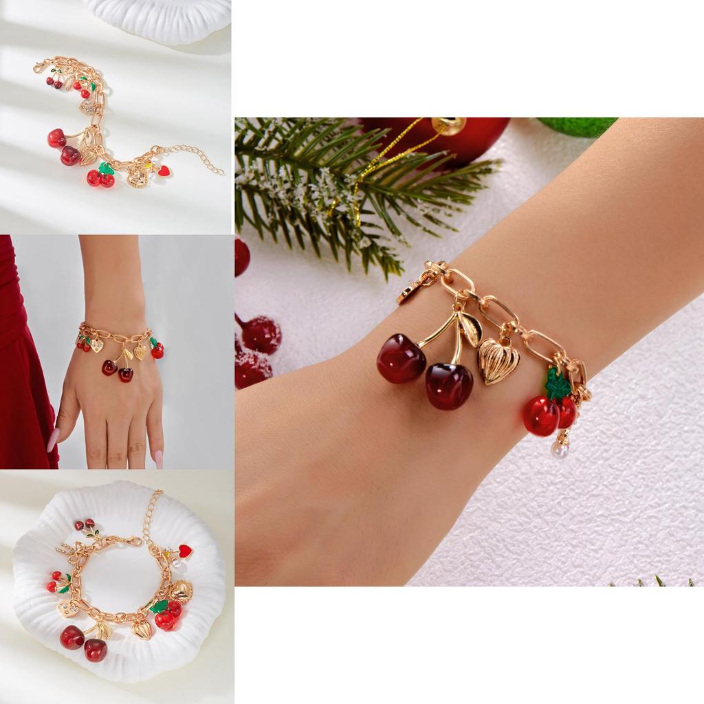 Cherry Blossom Alloy Jewelry With Butterfly Bow Pendant Accessory