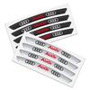 4Pcs Aluminum Car Wheel Hub Badge Sticker Tire Rim Decor Decal For Audi C5 C6 C7 A4 B6 B8 B7 A6 A3 A5 Q3 Q5 Q7 8P  S3 S5 S1 S4 S2 RS3 RS4 RS5 RS6 RS8