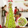 6FT Pre-lit Pop-Up Christmas Tree with 200 Lights, Foldable Xmas Tree for Indoor Outdoor Decor