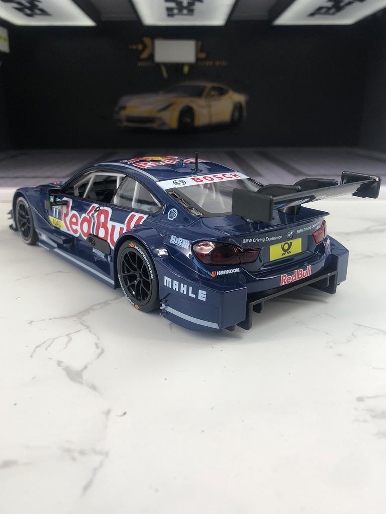 ACB1 CCA 1:24 BMW M4 DTM Red Bull model car, zinc alloy metal ornament, collectible gift car