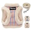 Winter Warm Dog Harness Vest Soft Padded Pet Chihuahua Puppy Harness Leash Set Adjustable For Small Medium Dogs French Bulldog