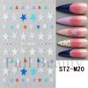 1PC Instagram-worthy Miniature Cartoon Aurora Ribbon Bow Nail Sticker, Nail Art Sticker, Holiday Gift