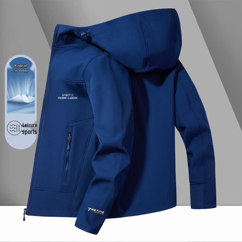 Pierre Cardin Outdoor Windproof Softshell Hooded Jacket