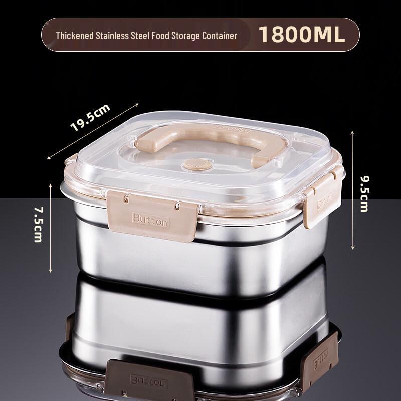 DM 316 Stainless Steel Portable Lunch Box with Lid and Handle