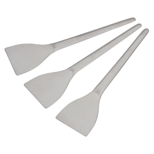 Kai Corporation KAI Okonomiyaki & Monjayaki Stainless Steel Spatula Set of 3, Dishwasher Safe, KAI KITCHEN, Silver, Made in Japan, DH8151