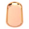 Edelstahl Nordic Oval Handtuch Tablett Lagerung Tablett Perfekte für Snack Kosmetik Schmuck(Kupfer)