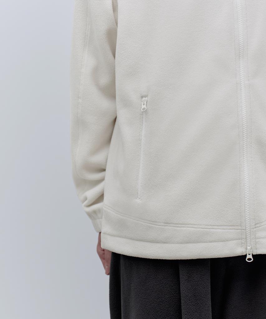 Musinsa Standard Essential Polar Fleece High-Neck Jacket [Ivory]