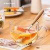 Shāng Qí Portable Glass Oatmeal Mug Set with Lid and Spoon