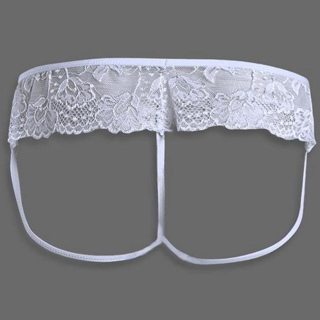 Sexy muži Spodní prádlo Krajka G-string Bikiny Spodní prádlo Spodní kalhotky Nightclub Stage