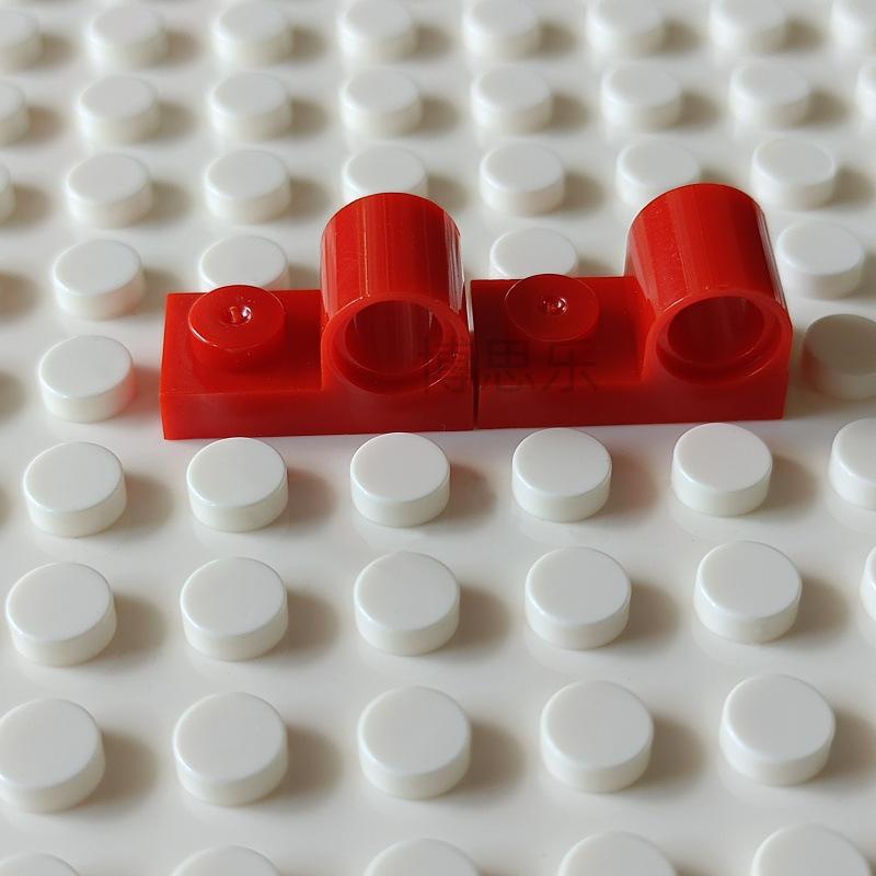 Science Education MOC-Compatible 1x2 Special Plate with Pin Hole Building Blocks 217 pieces (100g) красный