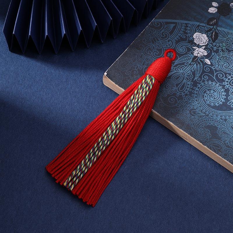 Tibetan Style Handmade Cotton Thread Tassel Ethnic Craft Clothing Accessories Pendant DIY Traditional Handmade Hanging Ornament