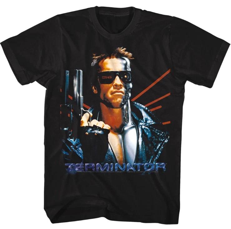 Terminator Arnold Schwarzenegger 80s Sci-Fi Tshirt, Vtg Retro Graphic Tee Unisex XXXXL