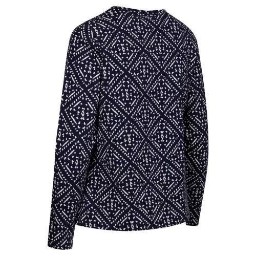 Womens/Ladies Daniela Patterned Long-Sleeved Top