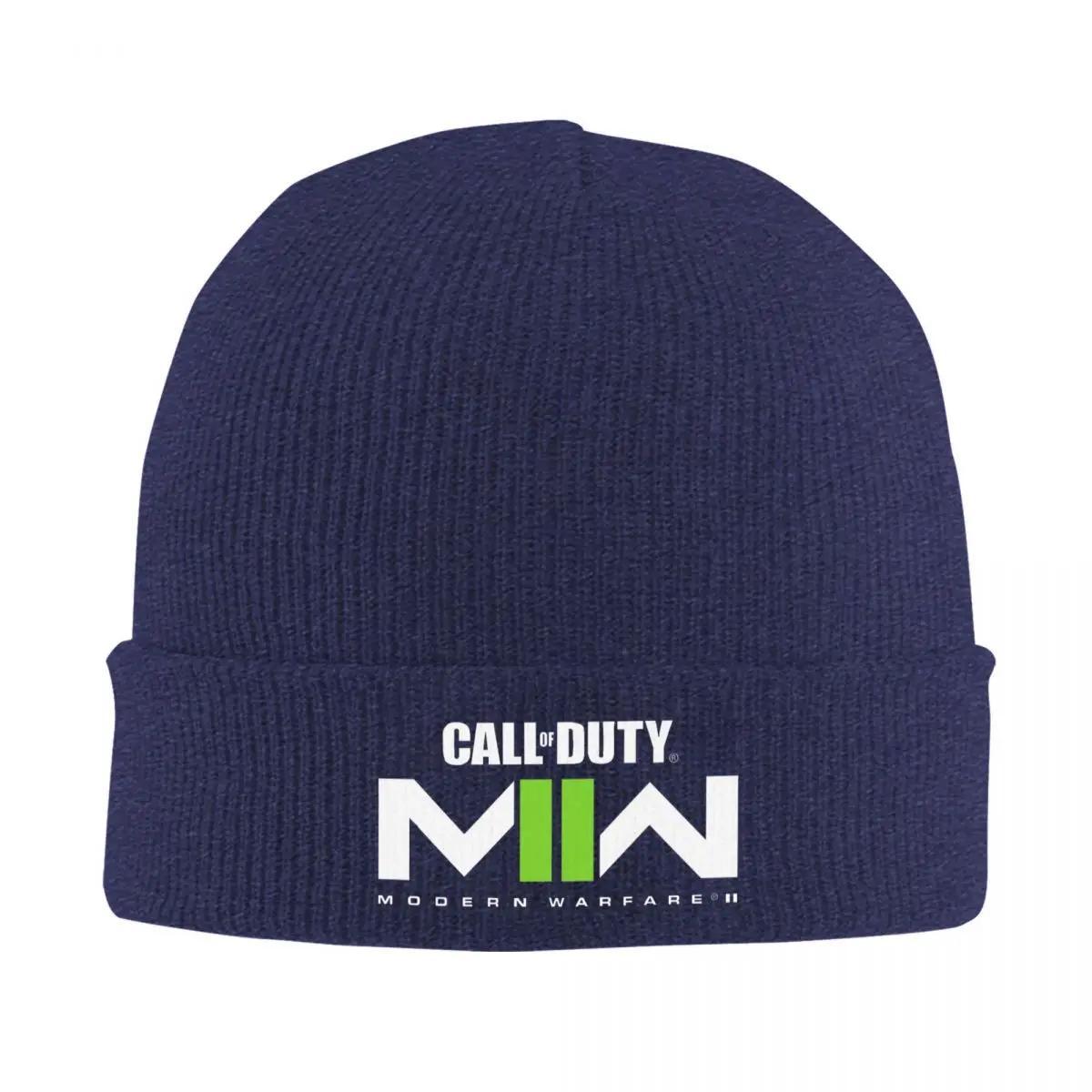 

Call Of Duty Modern Warfare MW Knitted Caps for Women Men Skullies Beanies Winter Hats Acrylic Crochet Melon Cap