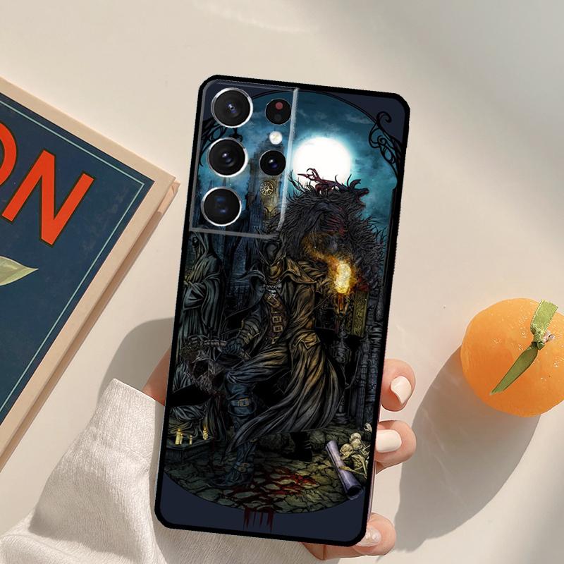 Bloodborne Dark Souls Phone Case For Samsung Galaxy S22 S23 S21 Ultra S20 FE S8 S9 S10 Plus Note 10 20 Ultra Cover