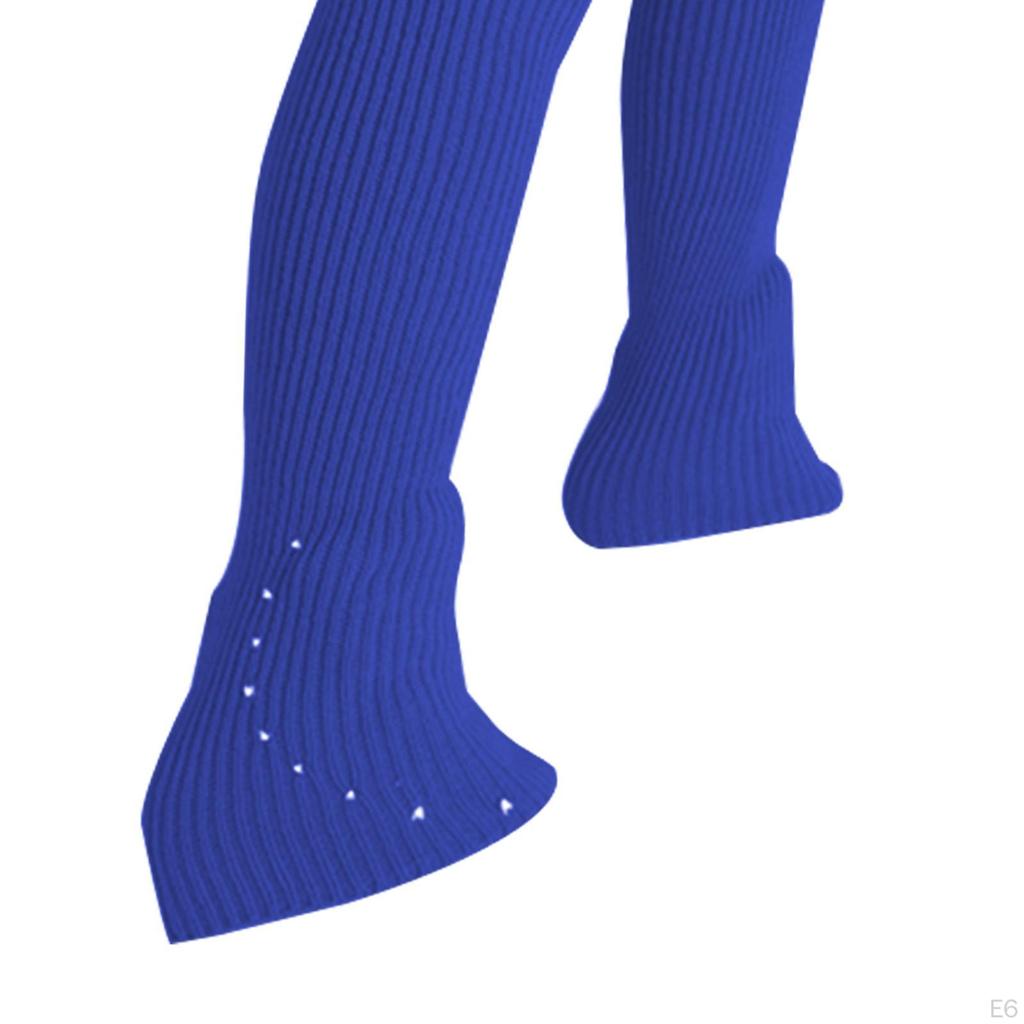 Figure Skating Leg Warmers Knitted Long Decoration Socks with Rhinestone for