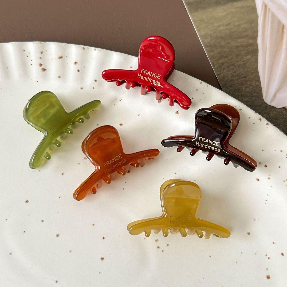 Mini Small Shark Clip Korean Style Acetic Acid Side Clip Cute Acetic Acid Hair Claw School