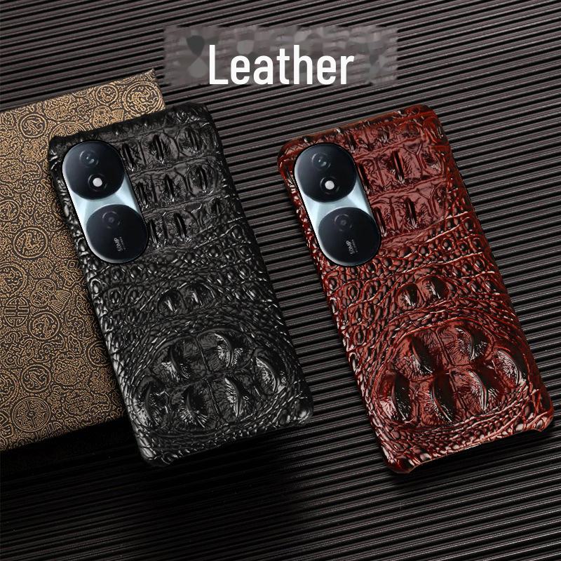 Honor Play 50 Plus Cowhide Crocodile Pattern Leather Protective Case