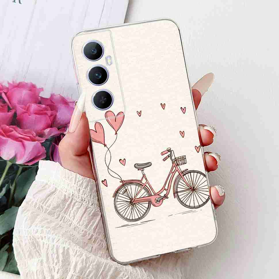 For Realme C65 Case Cute Cartoon Butterfly Cover Soft Silicone Phone Case Fundas For Realme C 65 C65 RealmeC65 4G Bumper