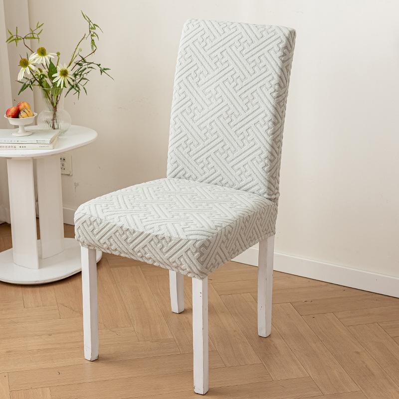 Elastic Half-chair Cover  Household One-piece Chair Stool Cover Backrest Integrated Solid Color Universal Chair Cover