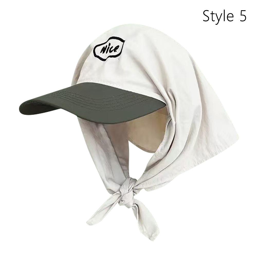 Quick Drying Headscarf Caps UV Neck Protection Peaked Cap Sun Hat for Women Spring and Summer