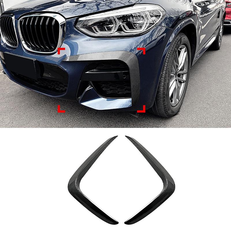 For BMW X3 X4 G01 G02 M Sport 2018 2019-2021 Front Bumper Splitter Fog Lamp Grill Spoiler Cover Air Vent Wind Knife Body Kits