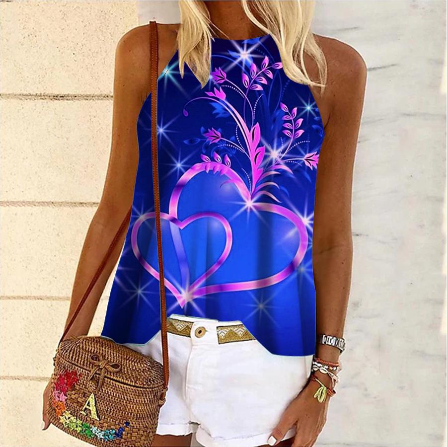 

Женская майка для йоги Crystal Love 3d с принтом для фитнеса, спортивного жилета без рукавов для бега