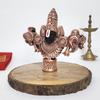 Lord Venkateswara Balaji Idol | Copper-Plated Antique Matte Finish | 4.5 x 5.3 inch | Tirupati Balaji Murti for Home Mandir, Office