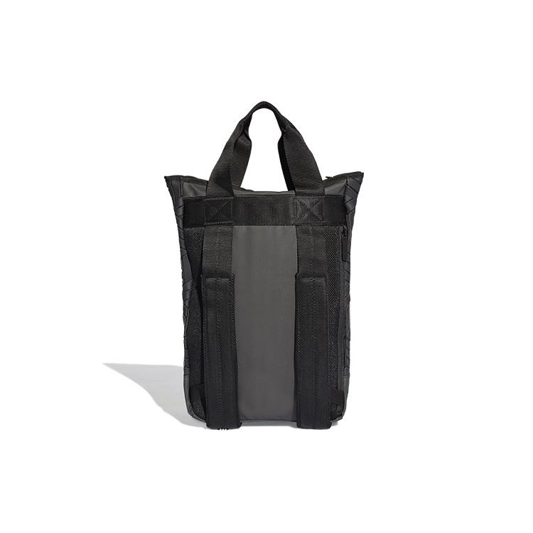 adidas Originals Batoh s logem a zipem s velkou kapacitou Unisex Batoh Černý DV0202