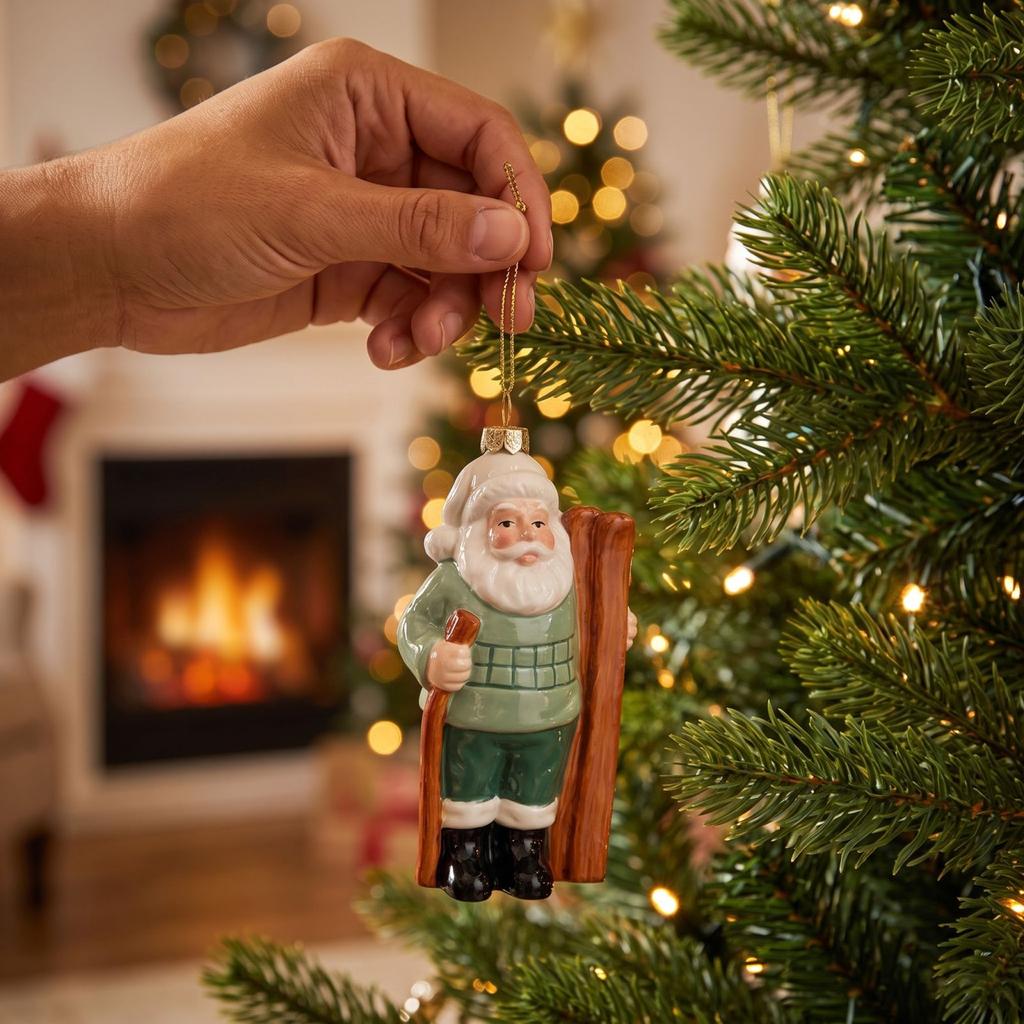 Green and Plastic Christmas Tree Hanging Ornament Holiday Decoration