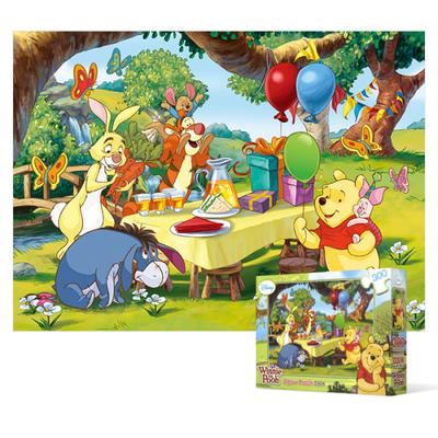 Winnie the Pooh - Picnic Time (Oversized) Jigsaw Puzzle Disney Animation 300 Pieces, Popular Korean Puzzle