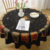 Tovaglia rotonda VIKAMA con stampa Tarot, con disegni del Tarot della divinazione, perfetta per l'arredamento della casa in stile bohémien